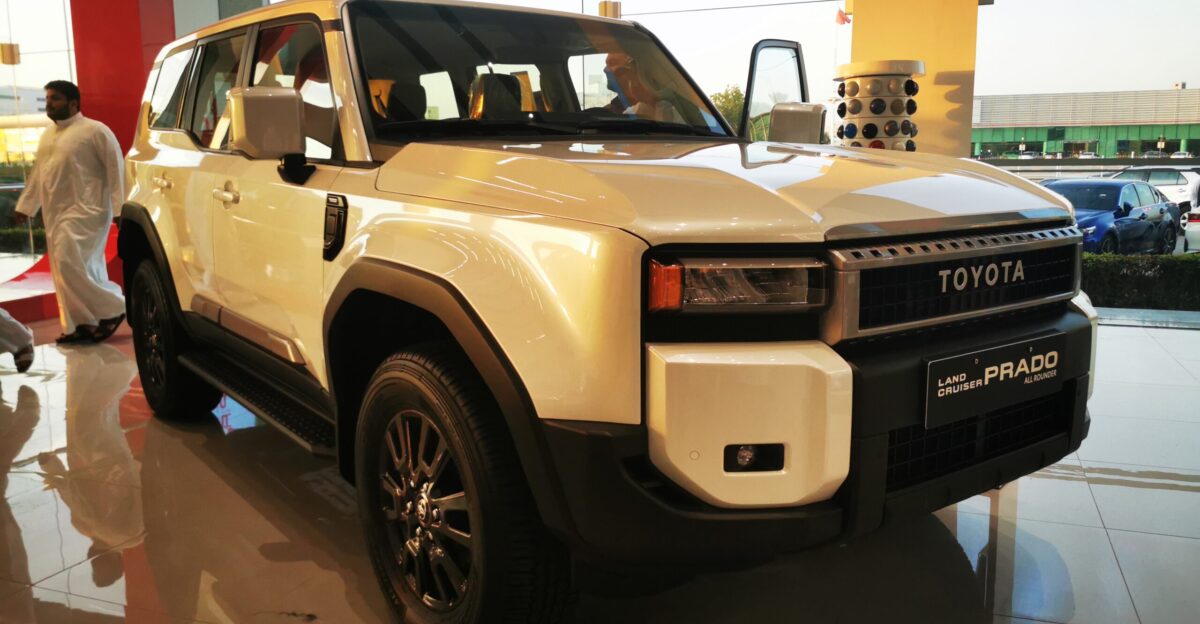 Land Cruiser Prado displayed in Bahrain