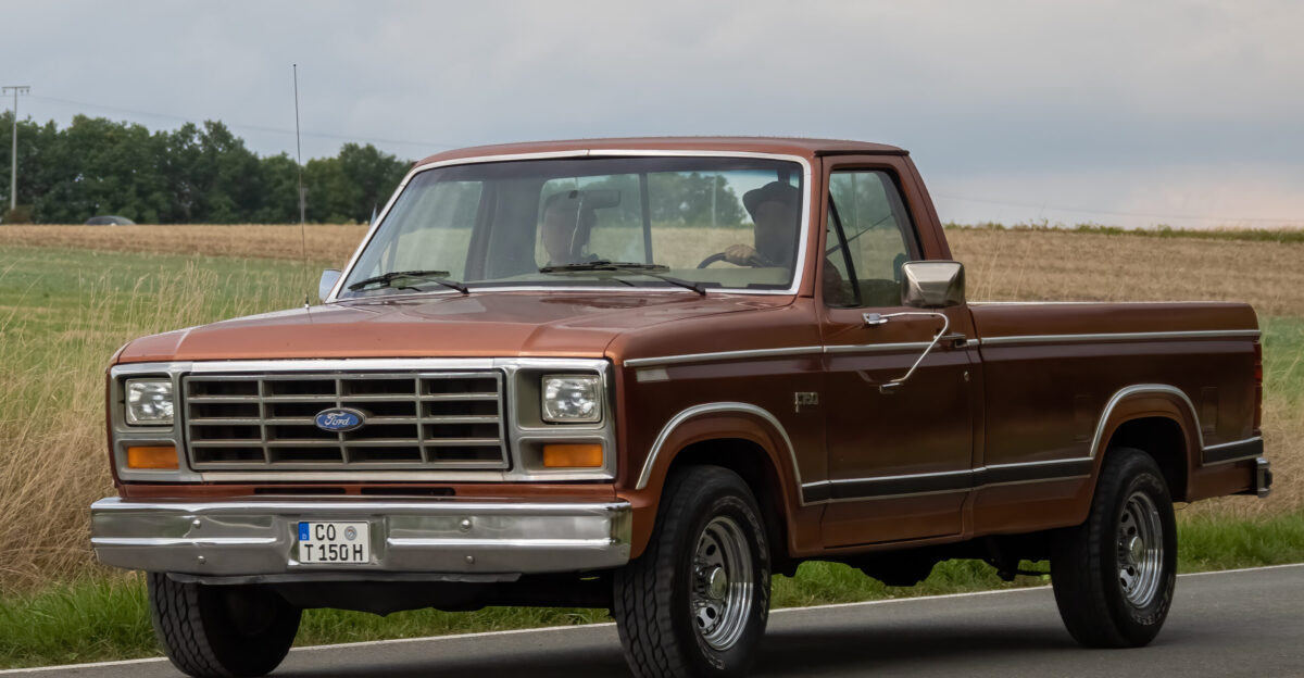 Ford F-150 on the way to the 6th US Car Meeting in Leimershof
