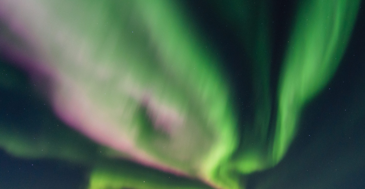Aurora over Flakstad, Lofoten, Norway.