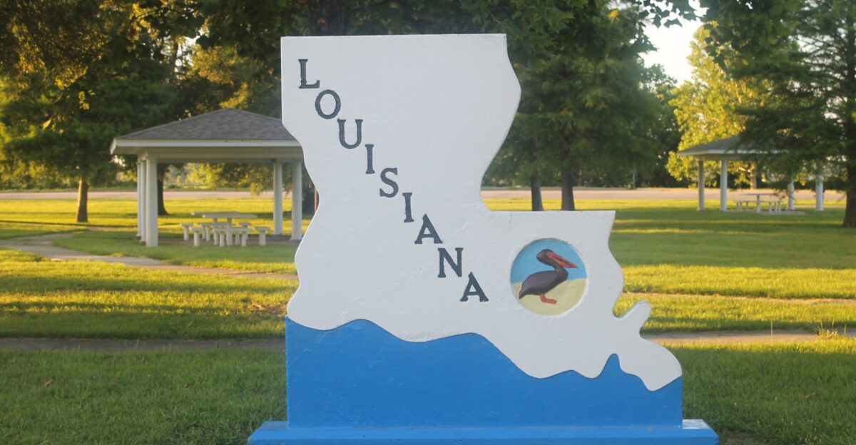 File Louisiana welcome sign at Madison Parish visitor center IMG
