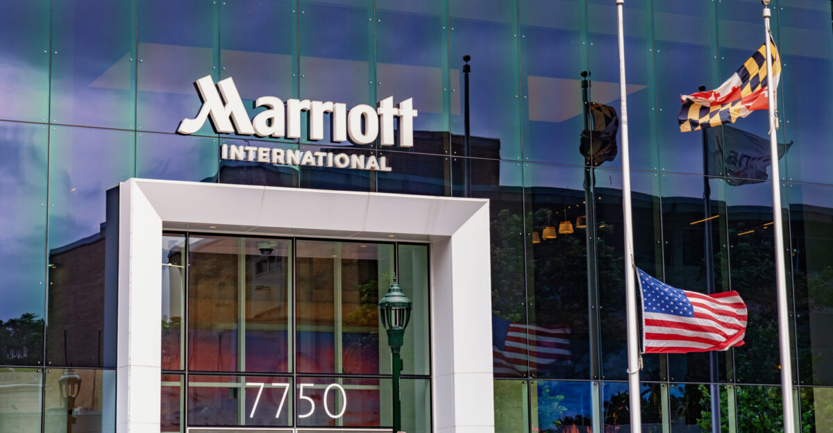 The headquarters of Marriott International in Bethesda Maryland