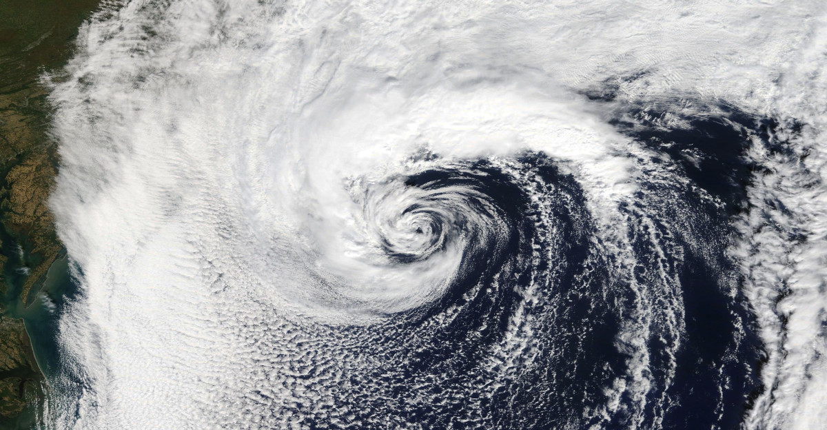 Subtropical Storm Melissa near its peak intensity on October 11 2019