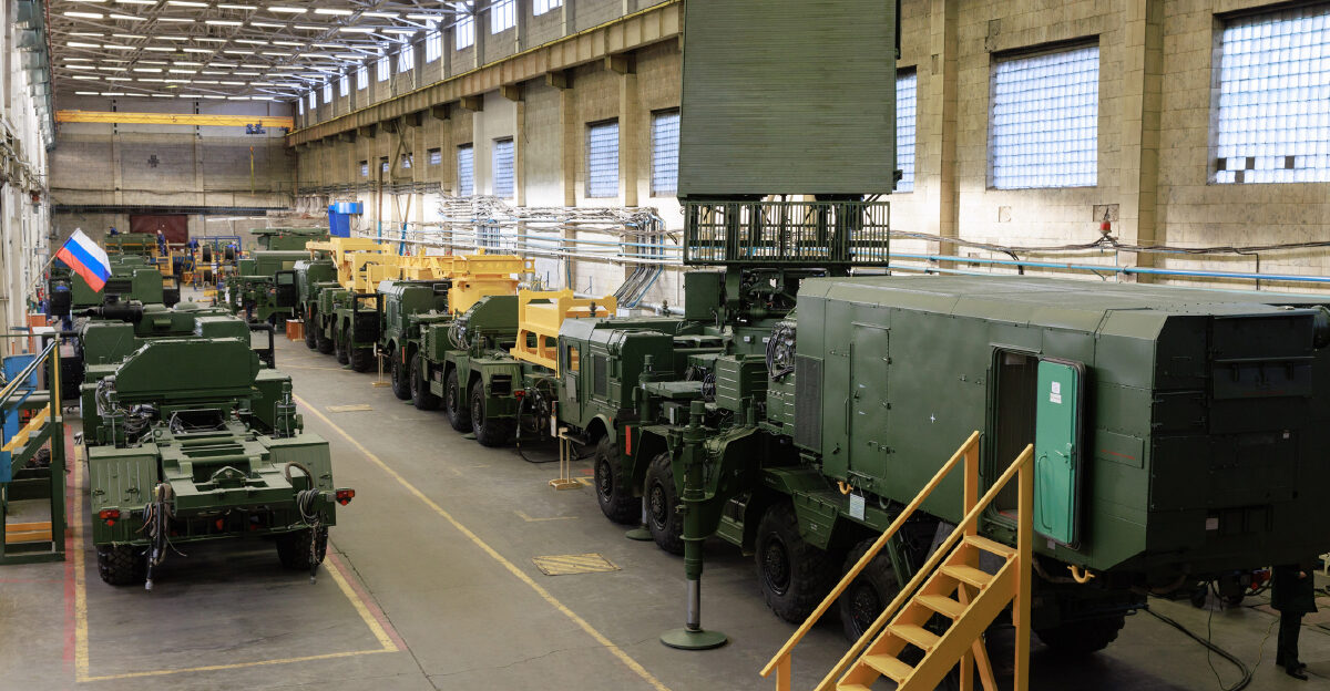 N6E radar assembly line at Almaz-Antey factory