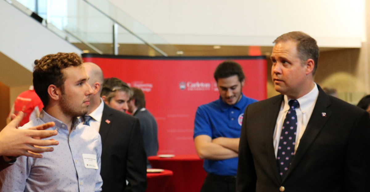 NASA Administrator Bridenstine speaks with students