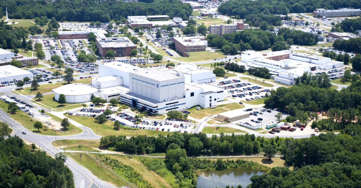 NASA Goddard Space Flight Center Aerial view 2010 facing south Photo owned by government license and published on Flickr