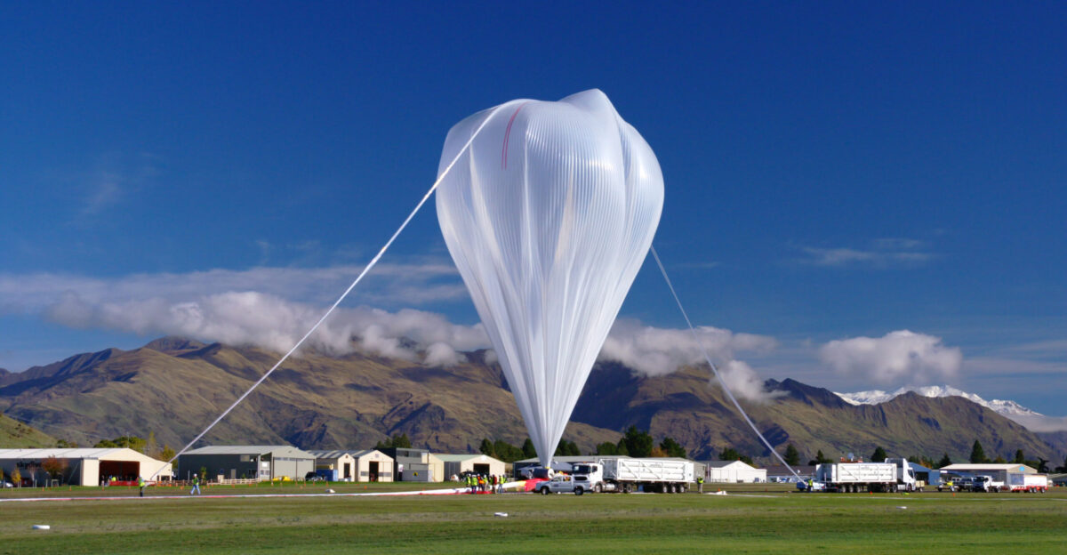 NASA successfully launched a super pressure balloon from Wanaka Airport New Zealand on Tuesday May 17 on a potentially record-breaking around-the-world test flight The purpose of the flight is to test and validate the super pressure balloon technology with the goal of long-duration flight 100 days at mid-latitudes In addition the gondola is carrying the Compton Spectrometer and Imager COSI gamma-ray telescope as a mission of opportunity Two hours and 8 minutes after lift-off the 532 000-cubic-meter 18 8-million-cubic-foot balloon reached its operational float altitude of 33 5 kilometers 110 000 feet flying a trajectory taking it initially westward through southern Australia before entering into the eastward flowing winter stratospheric cyclone NASA estimates the balloon will circumnavigate the globe about the southern hemisphere s mid-latitudes once every one to three weeks depending on wind speeds in the stratosphere Read more NASA Super Pressure Balloon Begins Globetrotting Journey