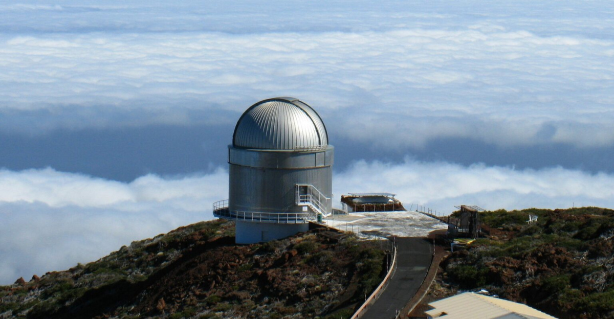 Nordic Optical Telescope (NOT) on La Palma, Canary Islands in 2012.