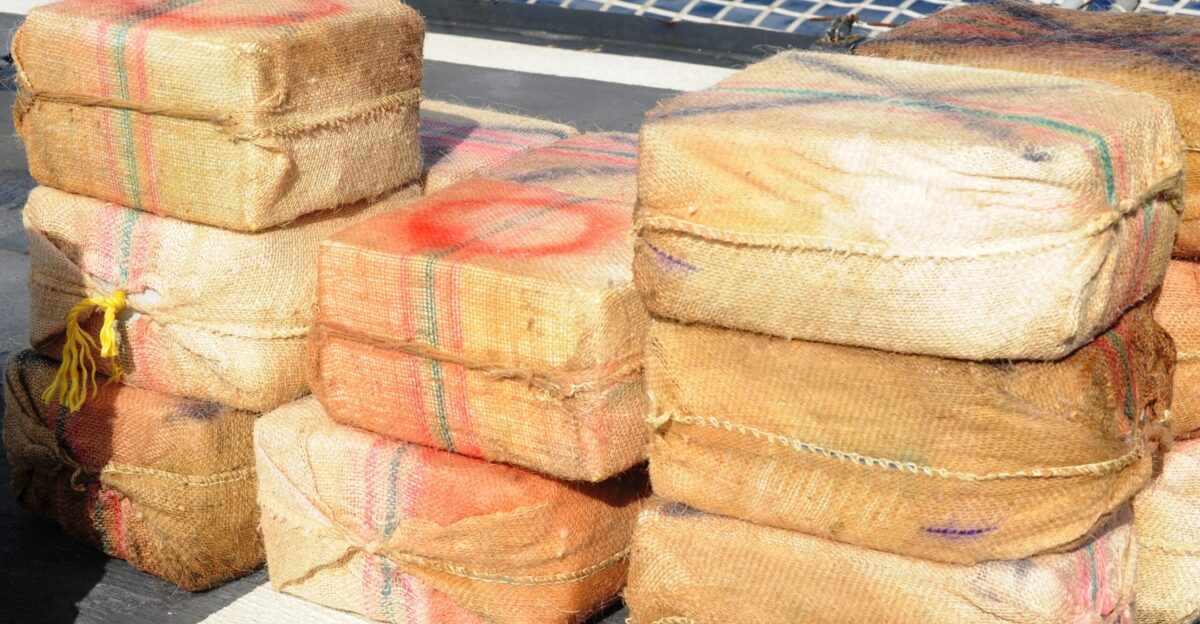 MIAMI - Crewmembers from the Coast Guard Cutter Northland interdict 3 532 pounds of cocaine from a 35-foot go-fast vessel in the Caribbean Sea March 3 2012 The cocaine has a wholesale value of 43 254 000 U S Coast Guard photo