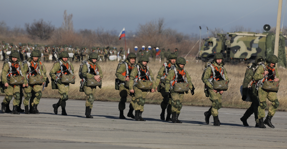 Paratroopers of the 7th Guards Air Assault Division Russia