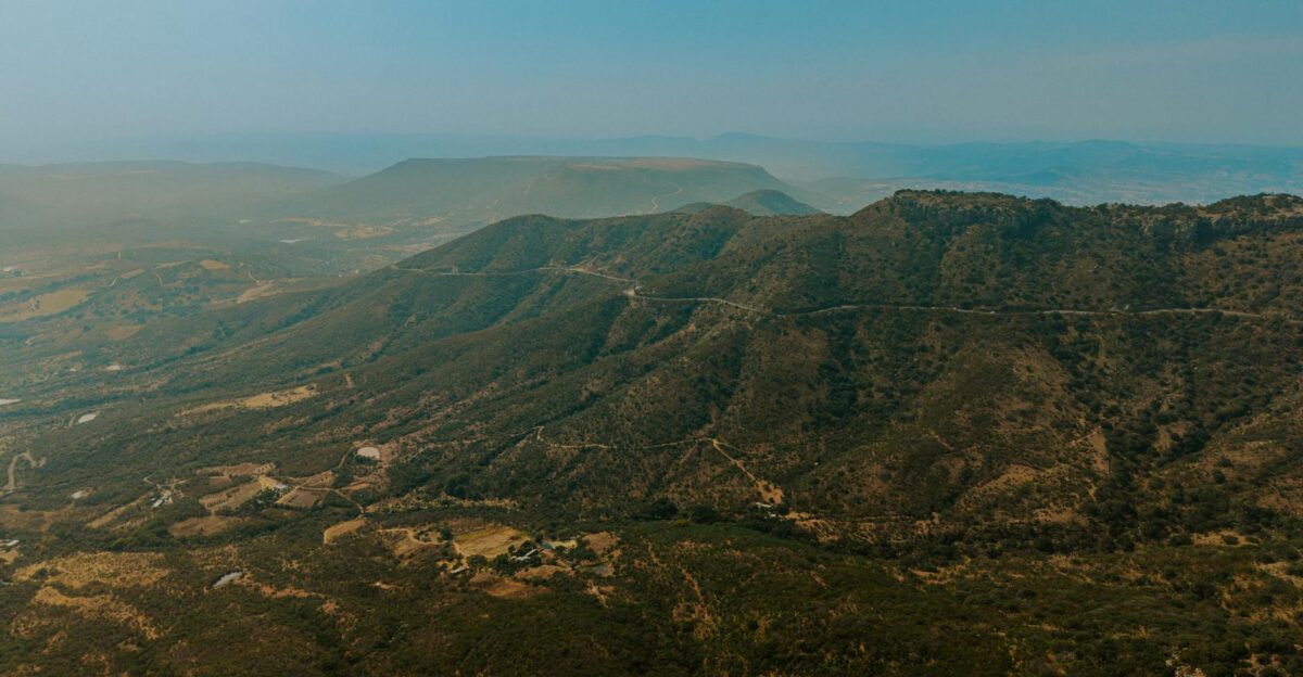 Explore the vast Sierra mountain range with this stunning aerial landscape photograph