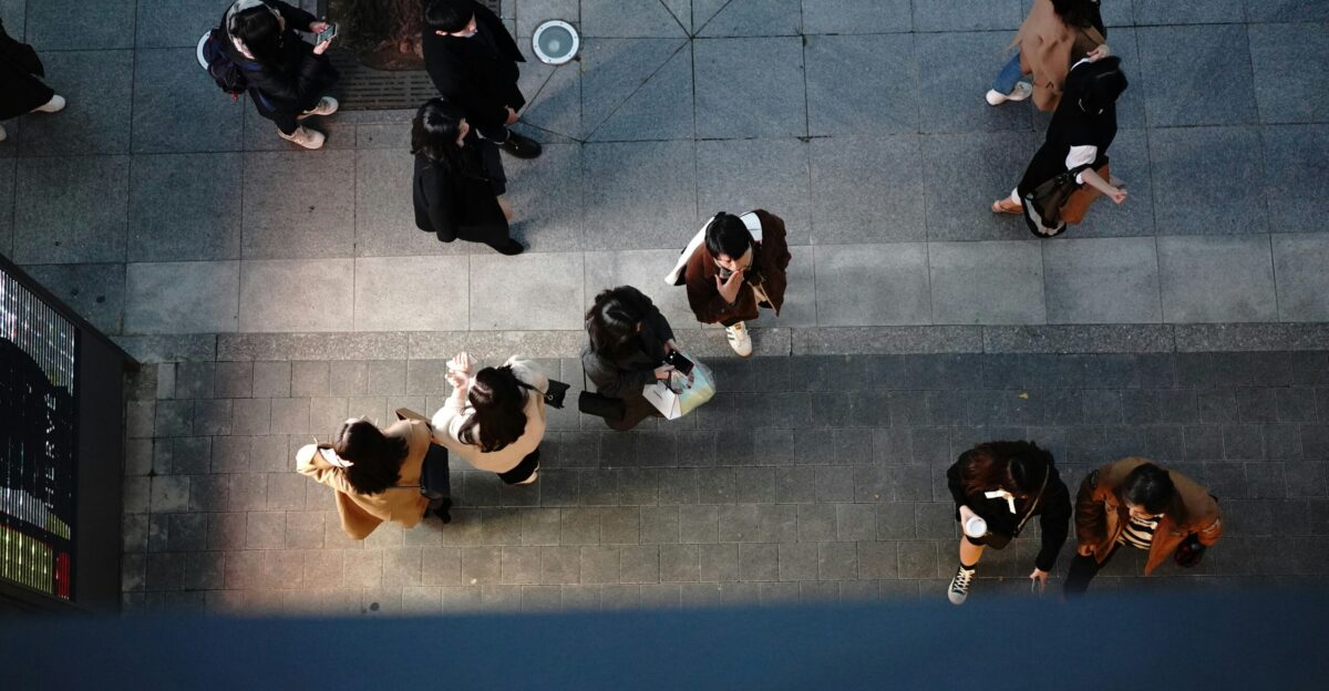 people walking on street
