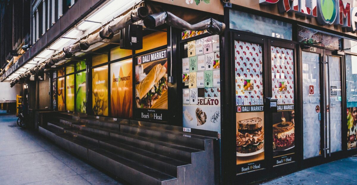 black and white store front during daytime