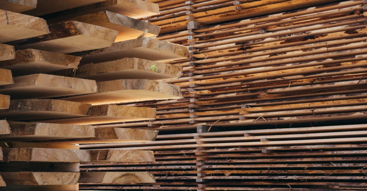 a pile of wood sitting next to each other