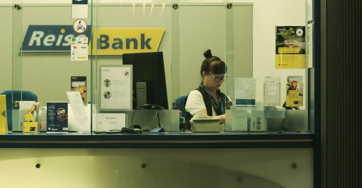 a man sitting at a desk