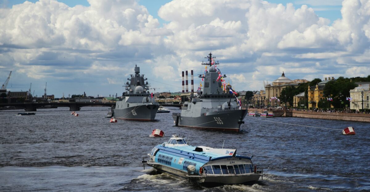 a couple of boats in the water