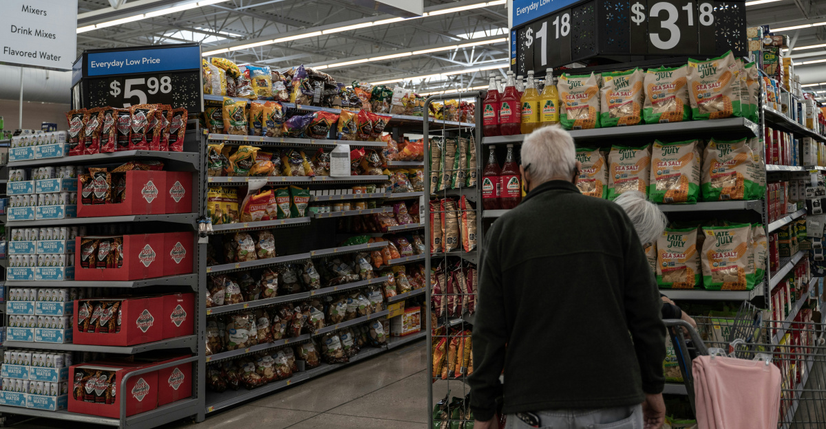 a person standing in a store