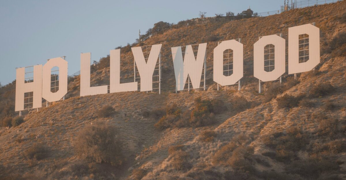 the hollywood sign on the side of a hill