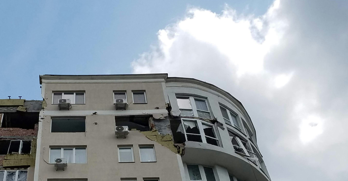 a very tall building with lots of windows