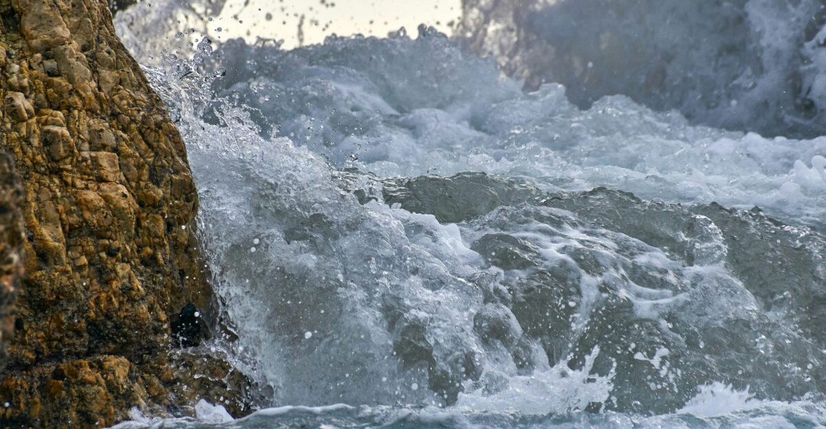 a person riding a surfboard on top of a body of water