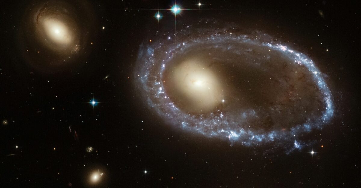 two spiral galaxy like objects in the sky