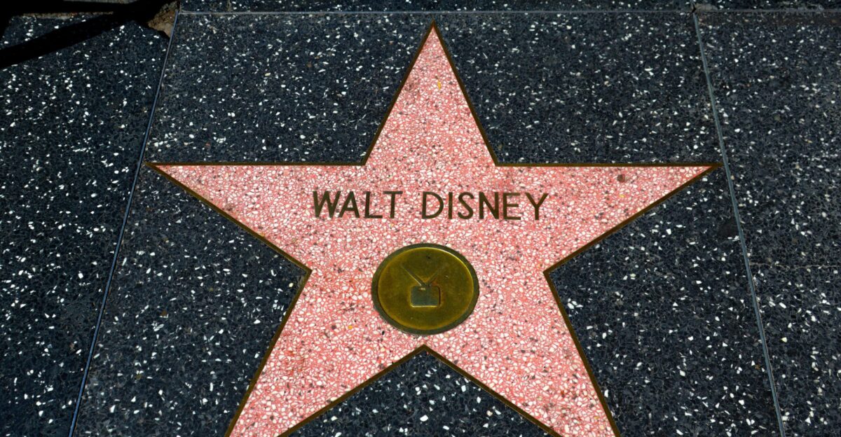 Walt disney s star on the hollywood walk of fame