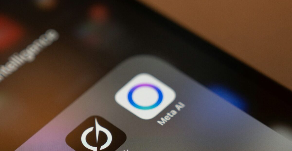 Smartphone screen displays ai app icons chatgpt grok meta ai gemini