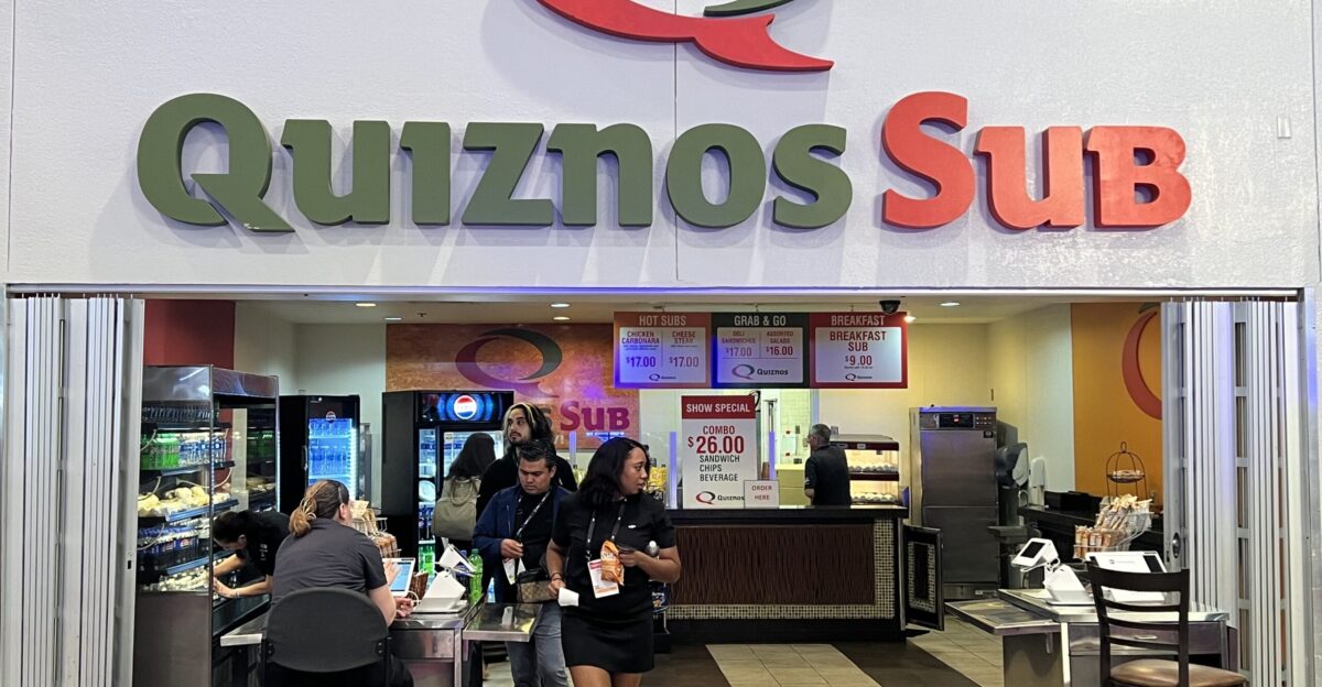 A Quiznos station at the Las Vegas Convention Center
