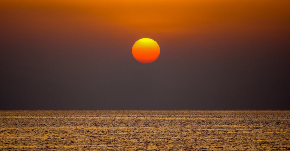 Sunrise on the Red Sea in Egypt
