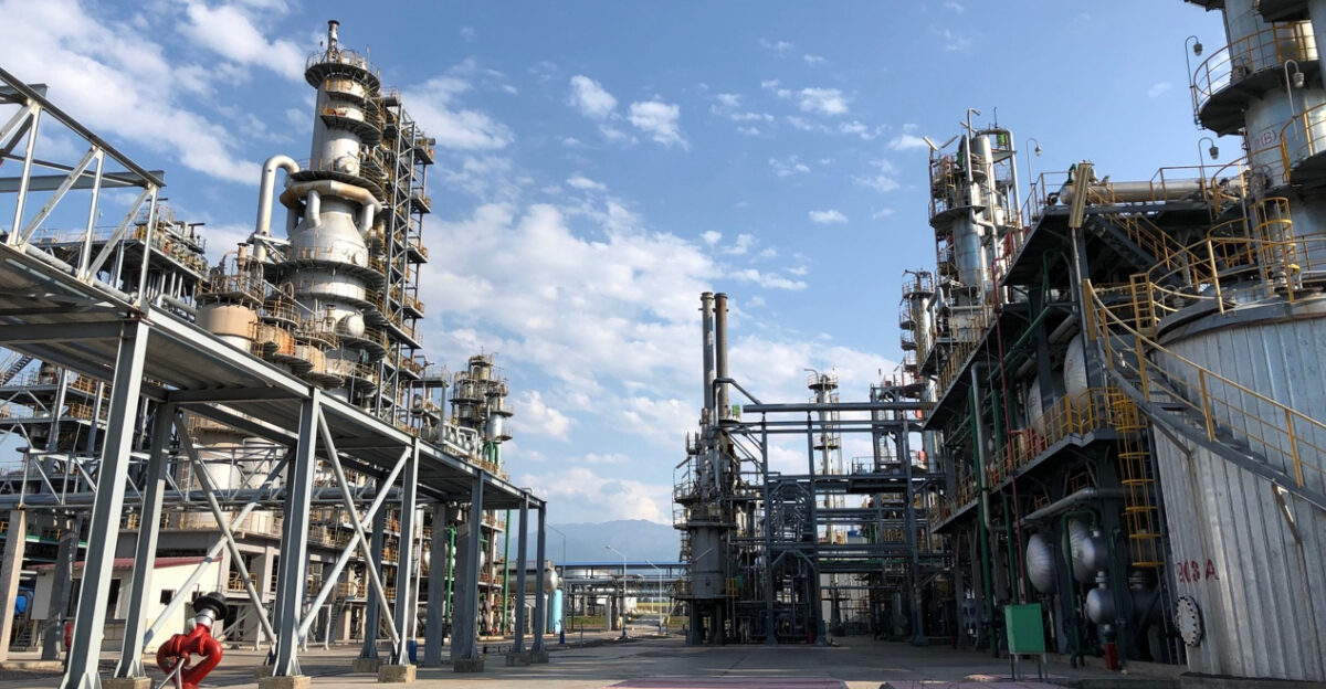 Refinery factory in Kyrgyzstan