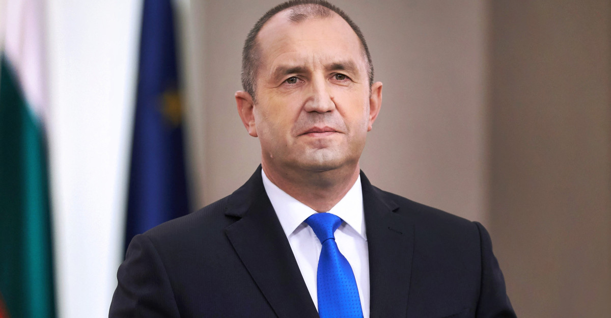 Official portrait of the bulgarian president Rumen Radev