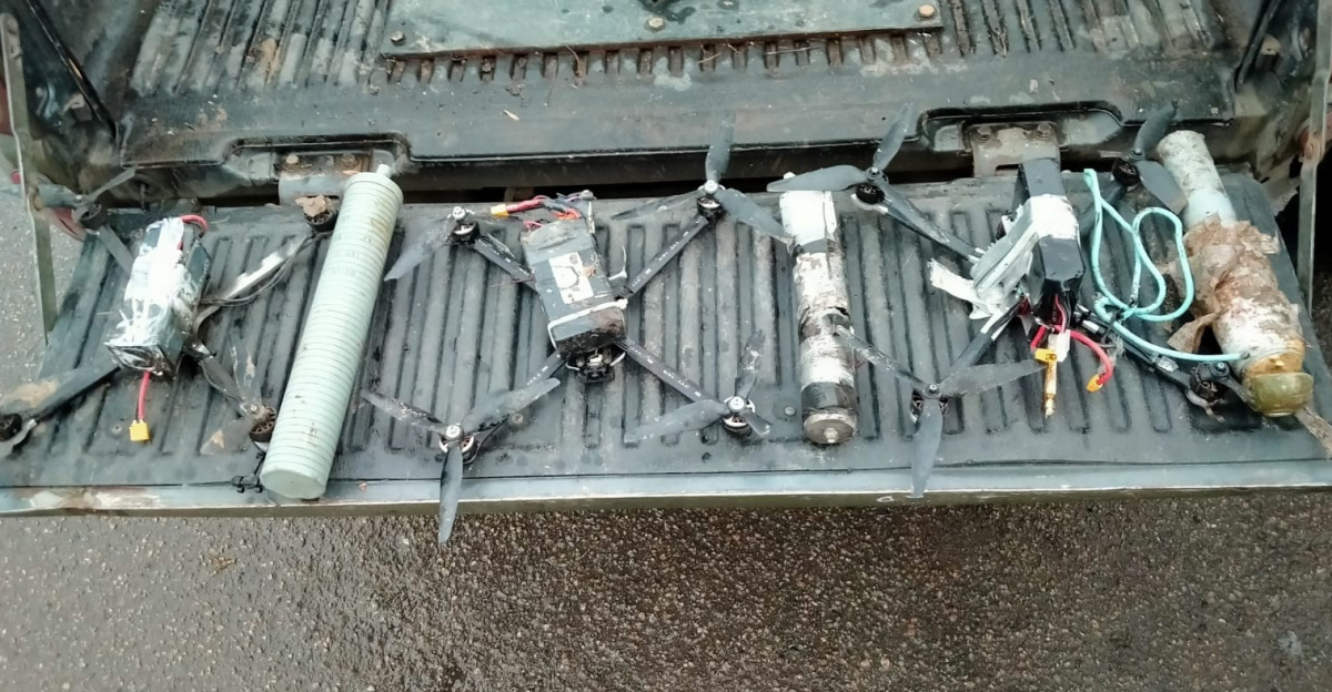 Drones with explosives sent by Russian troops to <a href="https://en.wikipedia.org/wiki/Nikopol_Raion" class="extiw" title="en:Nikopol Raion">Nikopol district</a> of Dnipropetrovsk region of Ukraine and landed by Ukrainian military. On February 9, 2024, Ukrainian police explosives experts neutralized 4 such drones.