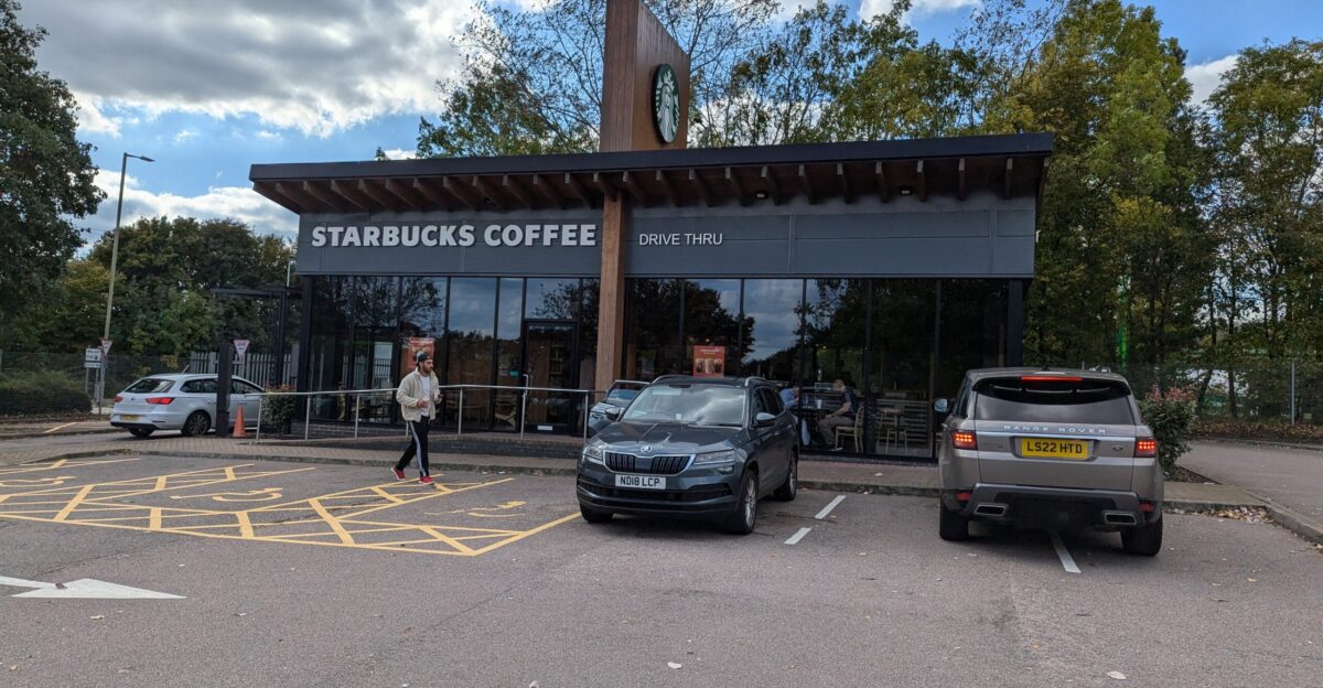 Starbucks Coffee Shop at South Mimms Services