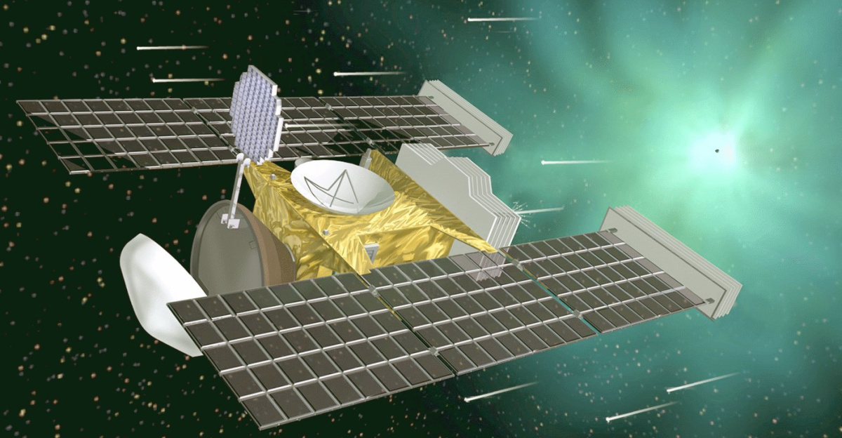 Artist's rendering of the Stardust spacecraft.