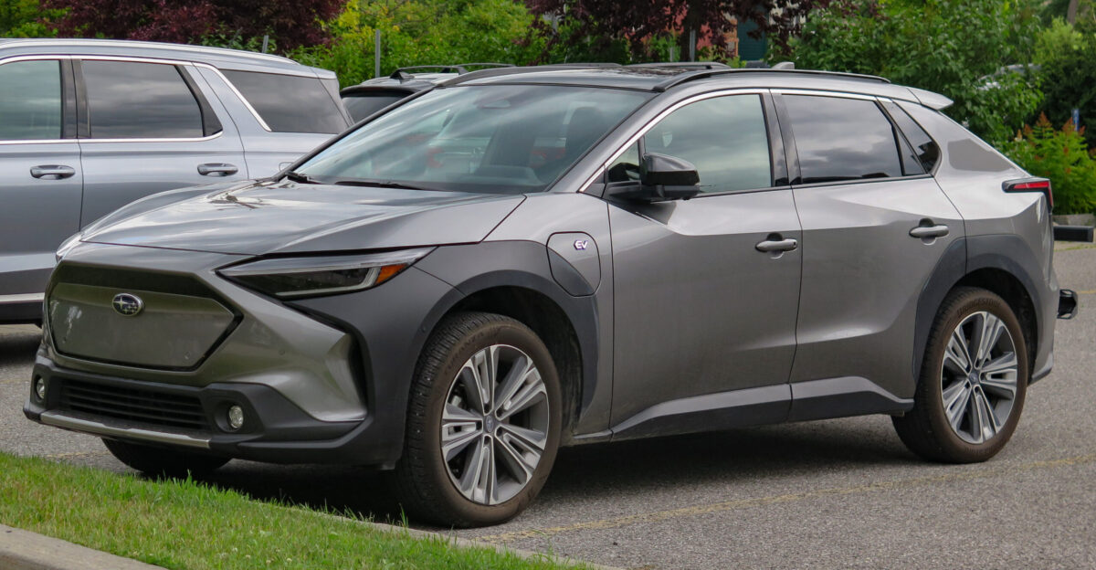 Subaru Solterra AWD Technology Package photographed in Hull Quebec Canada