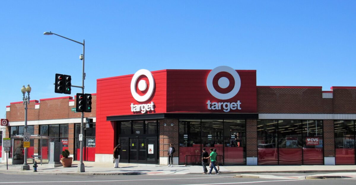 This is a small footprint Target Store at Georgia and Eastern Avenues NW in Washington D C Silver Spring Maryland is across Eastern Avenue from the store