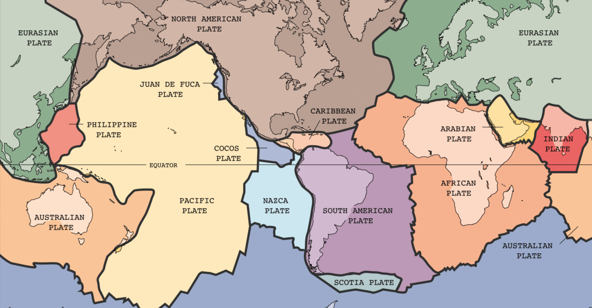English text version of Image Tectonic plates empty svg Tectonic plates of the Earth From wikipedia en retrieved from USGS site Original Image URL 3 Listed contact mailto jmwatson usgs gov I uploaded a larger image made from the original illustrator file - var Arnfj r Bjarmason 02 37 19 Feb 2005 UTC