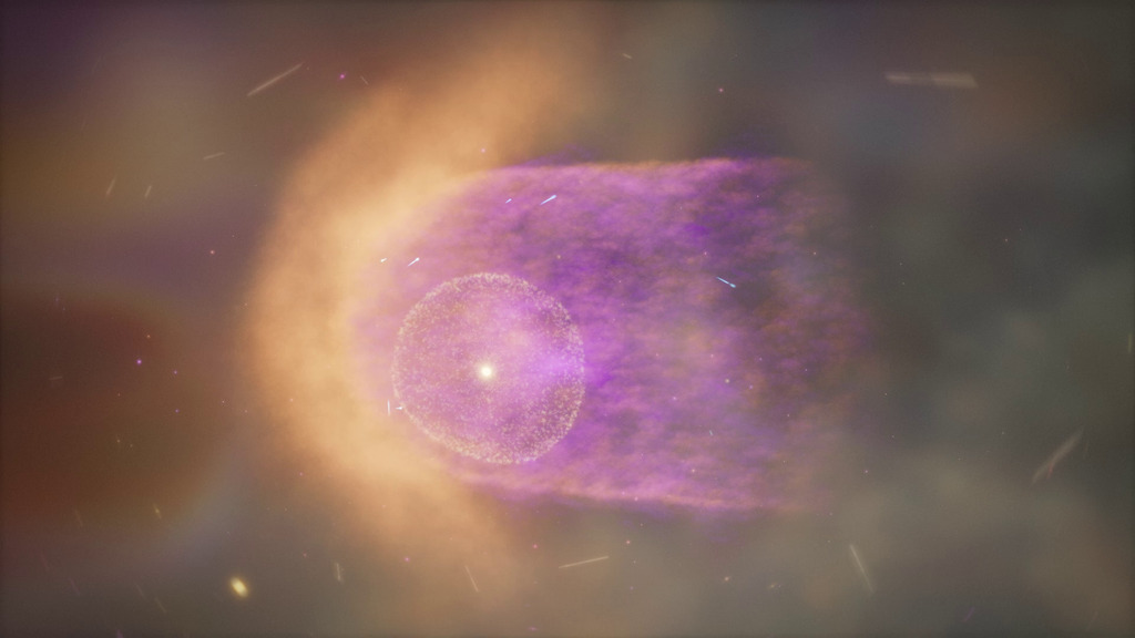Conceptual AnimationAs the heliosphere expands with the natural 11-year solar cycle the number of galactic cosmic rays that penetrate the heliosphere decreases As the heliosphere shrinks more galactic cosmic rays can penetrate the heliosphere