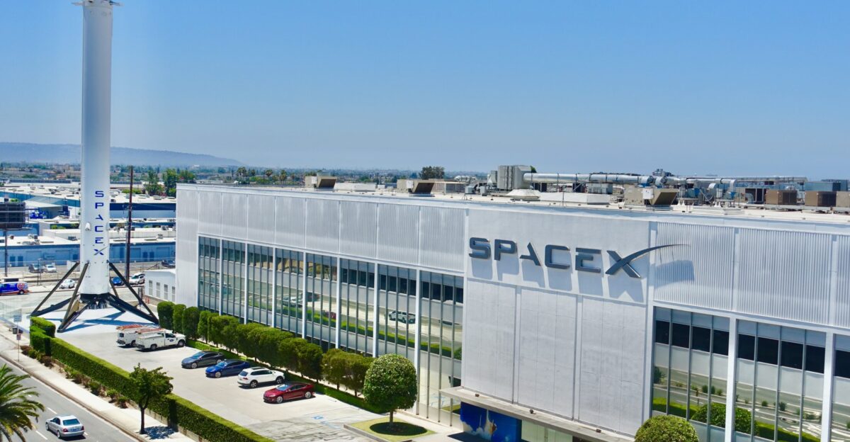 SpaceX headquarters at Hawthorne California