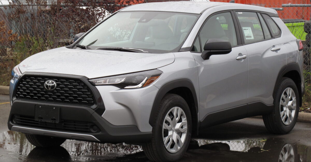 Toyota Corolla Cross L FWD photographed in Sault Ste Marie Ontario Canada