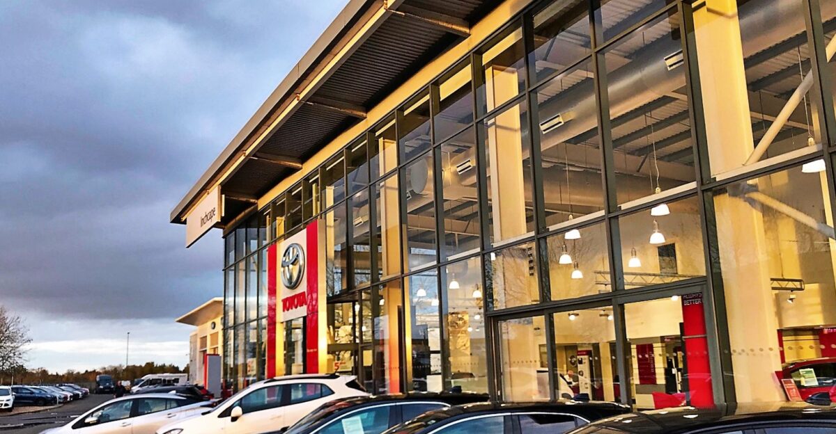 Toyota dealer on the Slyfield Industrial Estate
