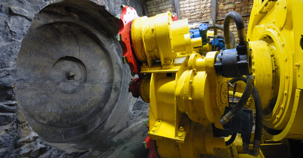 Tunnel boring machine KTF 280 in the German Mining Museum Bochum