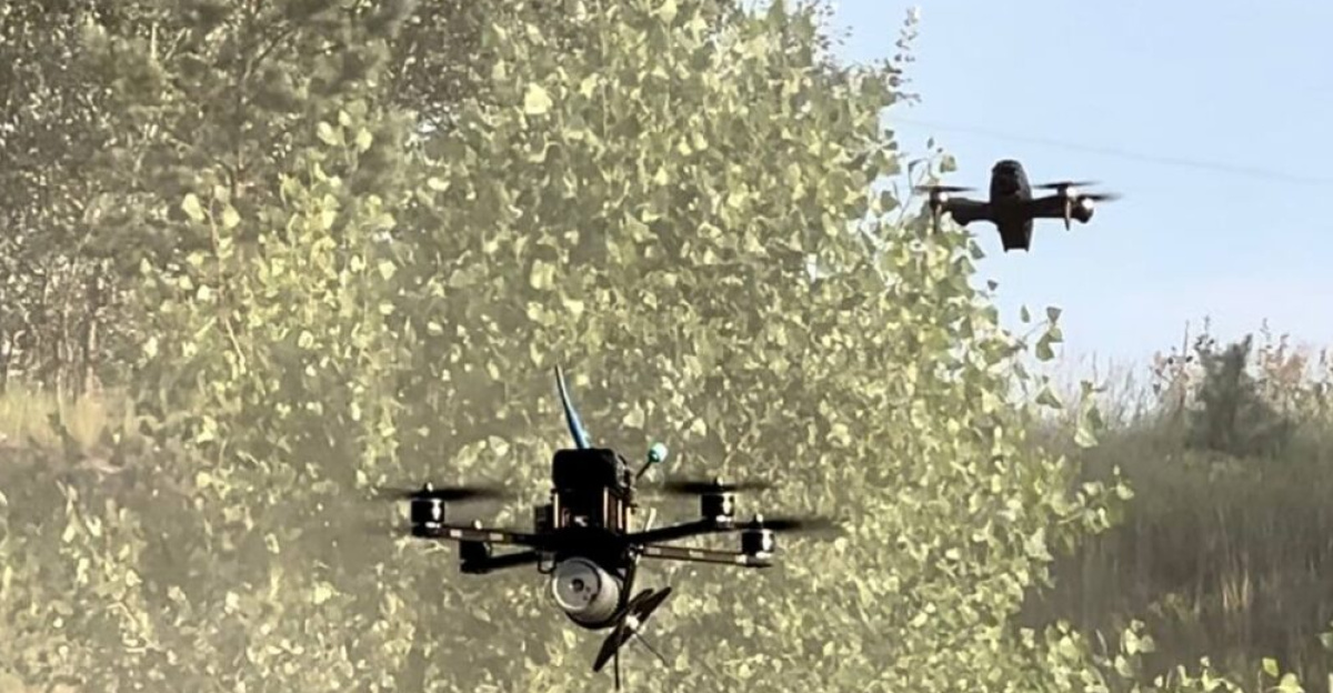 Ukrainian 25th Sicheslavska bde showing their improvised FPV strike drones