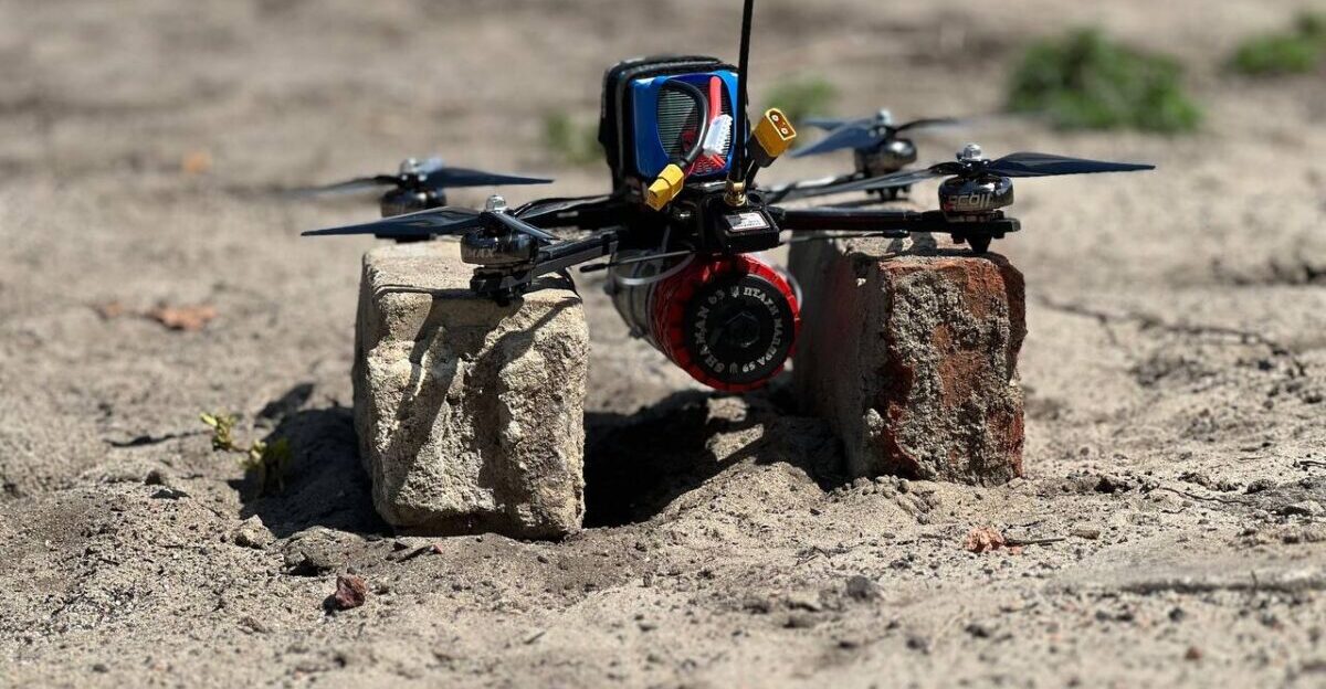 Ukrainian loitering munitions made from FPV drones