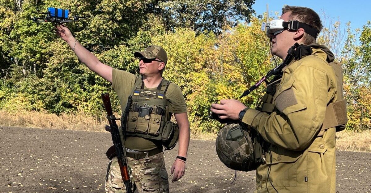 Ukrainian loitering munitions made from FPV drones