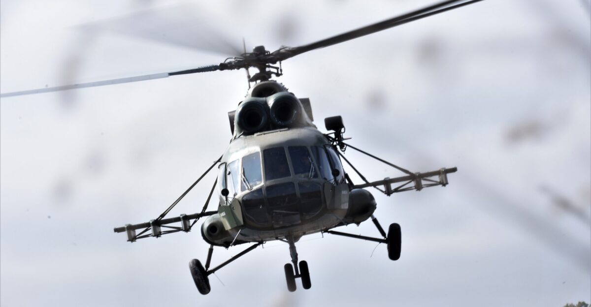 Ukrainian soldiers perform an aeromedical evacuation for a simulated injured soldier as part of the field training exercise Sept 24 2019 during Rapid Trident 2019 near Yavoriv Ukraine RT19 is an annual multinational exercise which involves approximately 3 700 personnel from 14 nations that supports joint combined interoperability among the partner militaries of Ukraine and the United States as well as Partnership for Peace nations and NATO allies U S Army National Guard photo by Staff Sgt Amanda H Johnson