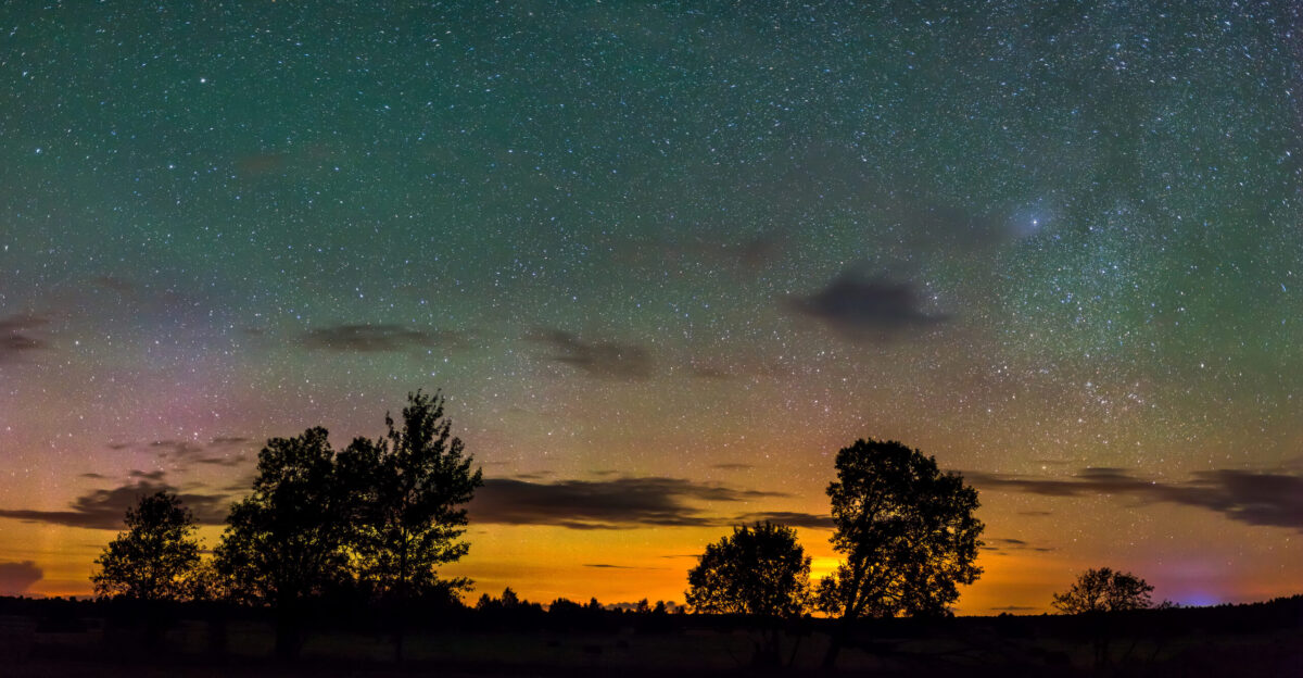 Northern lights in L neranna Parish West-Estonia