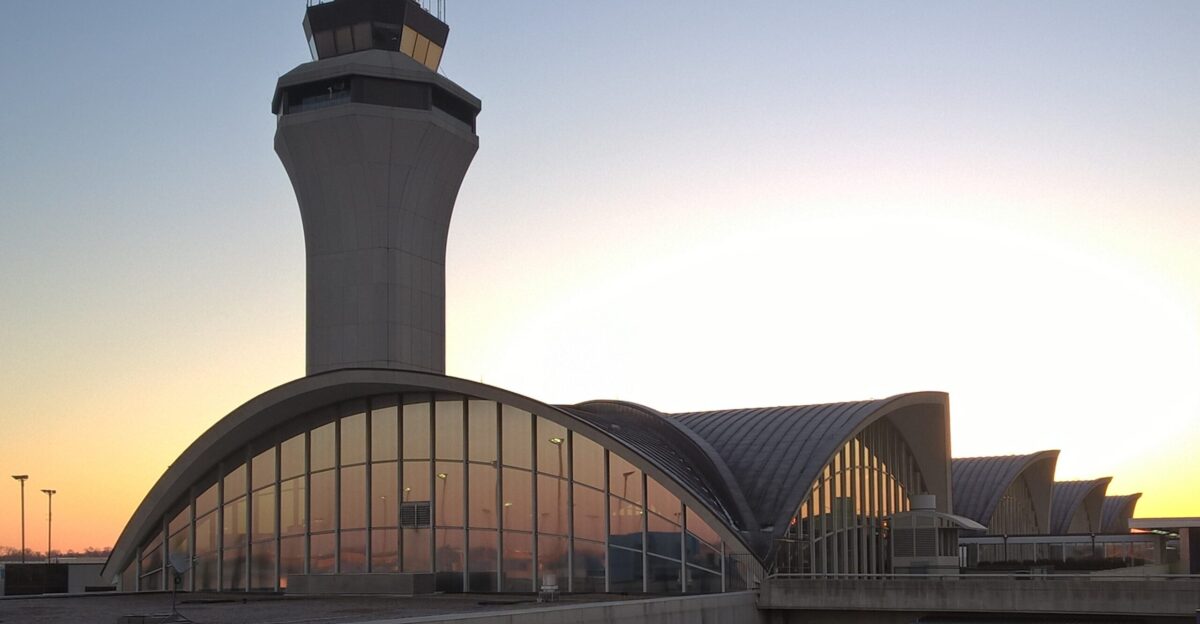 Western Perspective of St Louis Lambert International Airport T1