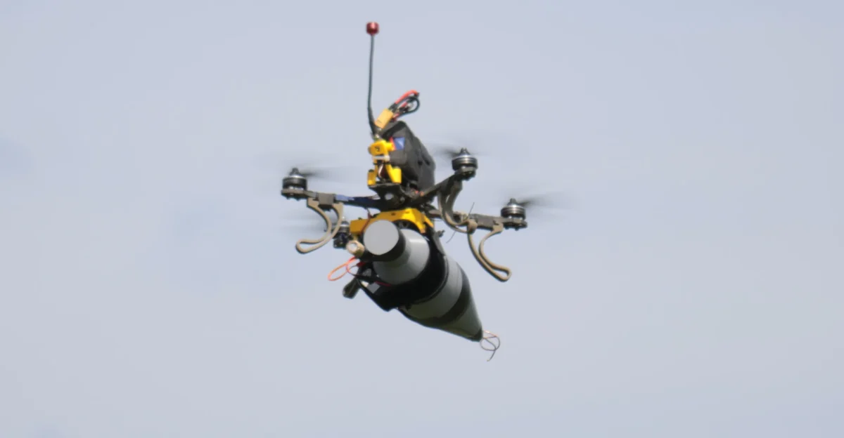 Russian Ammunition Depot Ablaze After Ukrainian Drone Strike