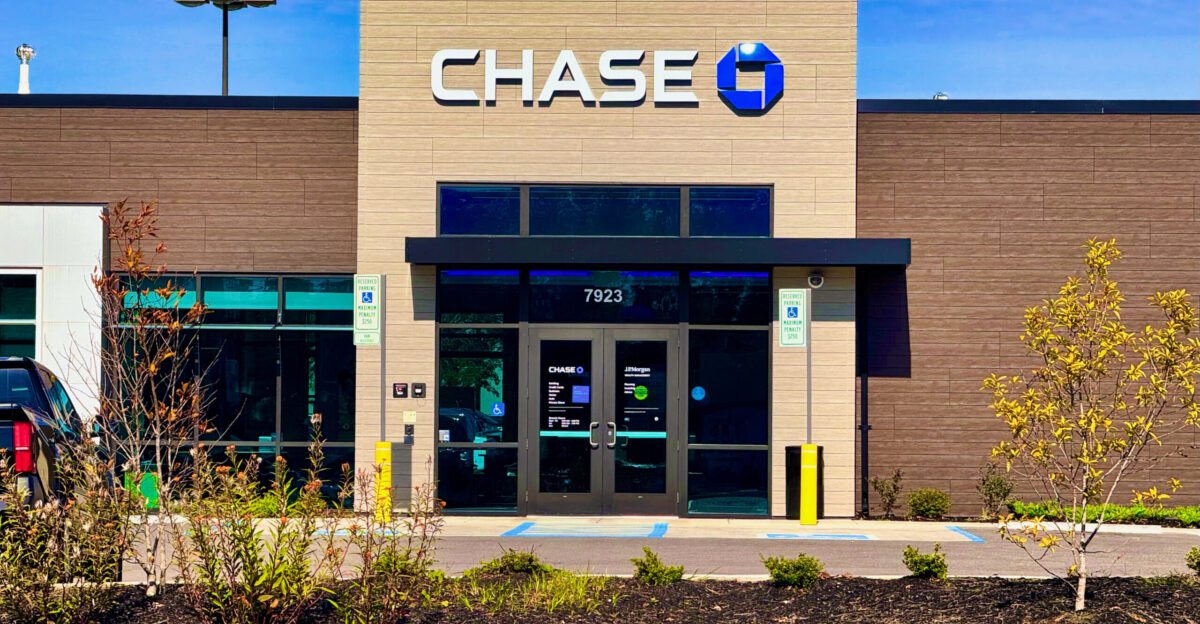 A Chase Bank branch in Knoxville Tennessee