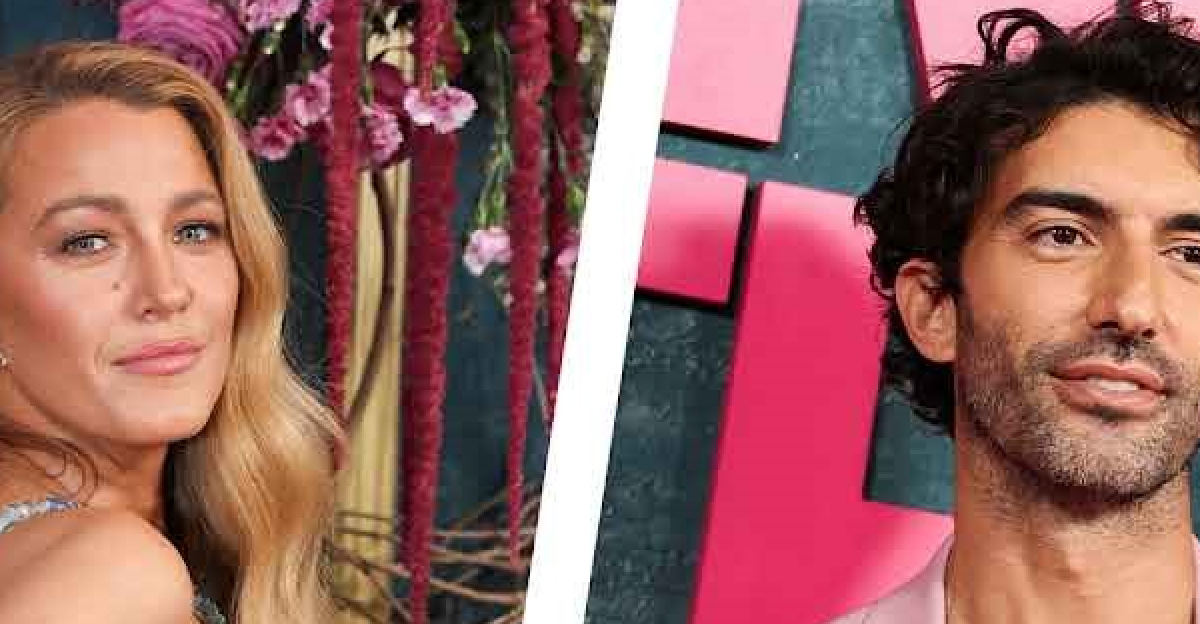 Actress Blake Lively (left) and director Justin Baldoni (right) during the New York premiere of the film "It Ends with Us"